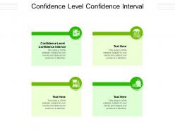 Confidence level confidence interval ppt powerpoint presentation infographics portfolio cpb