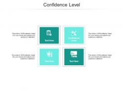 Confidence level ppt powerpoint presentation professional deck cpb