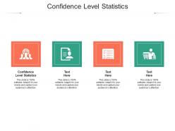 Confidence level statistics ppt powerpoint presentation model icon cpb