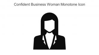 Confident Business Woman Monotone Icon In Powerpoint Pptx Png And Editable Eps Format