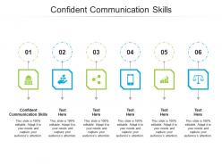 Confident communication skills ppt powerpoint presentation visual aids icon cpb