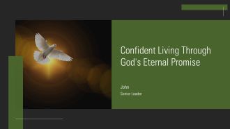 Confident Living Through Gods Eternal Promise PPT Example AT