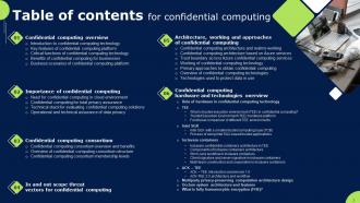 Confidential Cloud Computing Powerpoint Presentation Slides Template Analytical