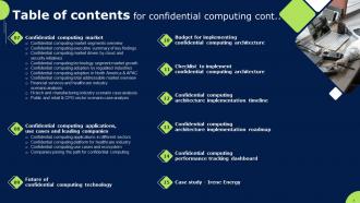 Confidential Cloud Computing Powerpoint Presentation Slides Slides Analytical