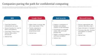 Confidential Computing Consortium Companies Paving The Path For Confidential Computing