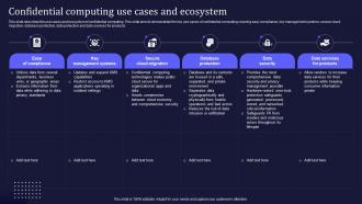 Confidential Computing Use Cases And Ecosystem Ppt Slides Background Image