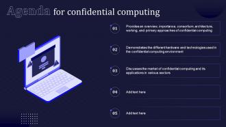 Confidential Computing V2 Agenda For Confidential Computing Ppt Inspiration Sample
