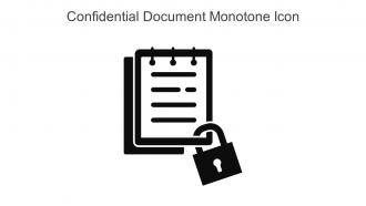 Confidential Document Monotone Icon In Powerpoint Pptx Png And Editable Eps Format