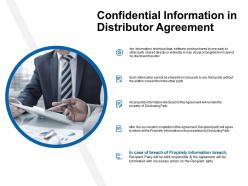 Confidential information in distributor agreement ppt powerpoint presentation styles good