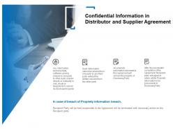 Confidential information in distributor and supplier agreement ppt slides