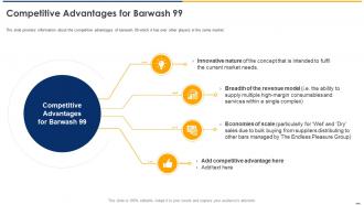Confidential information memorandum competitive advantages for barwash 99