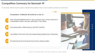 Confidential information memorandum competitors summary for barwash 99