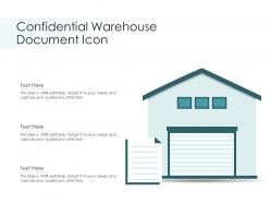 Confidential warehouse document icon