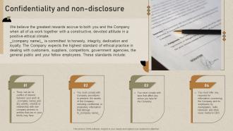 Confidentiality And Non Disclosure Guidebook For Corporate Staff Ppt Structure