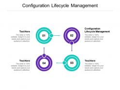 Configuration lifecycle management ppt powerpoint presentation graphics template cpb