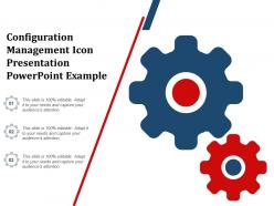 Configuration management icon presentation powerpoint example