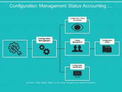Configuration management status accounting boxes structure