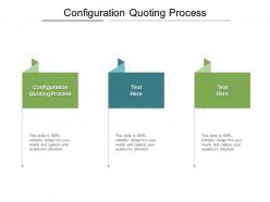 Configuration quoting process ppt powerpoint presentation gallery slides cpb