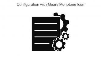 Configuration With Gears Monotone Icon In Powerpoint Pptx Png And Editable Eps Format