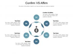 Confirm vs affirm ppt powerpoint presentation ideas example introduction cpb