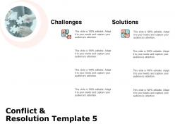 Conflict and resolution template problem solving ppt powerpoint slides