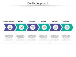 Conflict approach ppt powerpoint presentation outline examples cpb