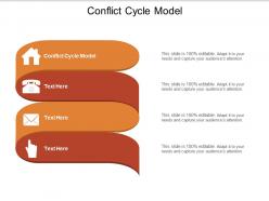 Conflict cycle model ppt powerpoint presentation portfolio design ideas cpb