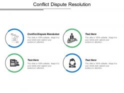 Conflict dispute resolution ppt powerpoint presentation model show cpb