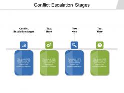 Conflict escalation stages ppt powerpoint presentation ideas example topics cpb