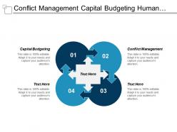 Conflict management capital budgeting human resources information systems cpb