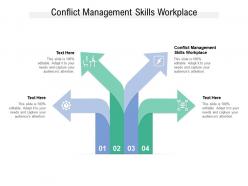 Conflict management skills workplace ppt powerpoint presentation slides themes cpb
