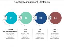 Conflict management strategies ppt powerpoint presentation professional background cpb