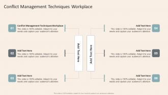 Conflict Management Techniques Workplace In Powerpoint And Google Slides Cpb