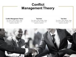 Conflict management theory ppt powerpoint presentation inspiration mockup cpb