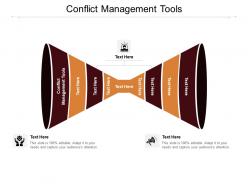 Conflict management tools ppt powerpoint presentation model ideas cpb