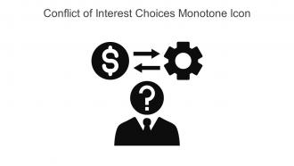 Conflict Of Interest Choices Monotone Icon In Powerpoint Pptx Png And Editable Eps Format