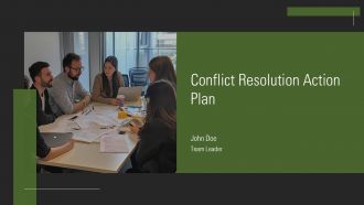 Conflict Resolution Action Plan PPT Template AT