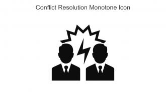 Conflict Resolution Monotone Icon In Powerpoint Pptx Png And Editable Eps Format