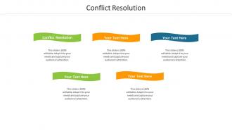 Conflict resolution ppt powerpoint presentation summary slide cpb