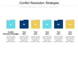 Conflict resolution strategies ppt powerpoint presentation show styles cpb