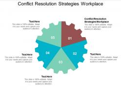 Conflict resolution strategies workplace ppt powerpoint presentation infographic template cpb
