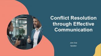 Conflict Resolution Through Effective Communication PPT Sample AT