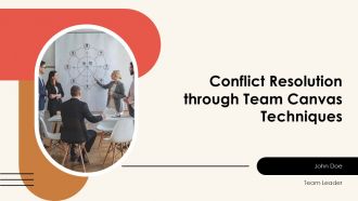 Conflict Resolution Through Team Canvas Techniques PPT Structure AT