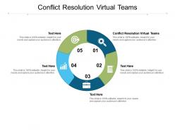 Conflict resolution virtual teams ppt powerpoint presentation model shapes cpb