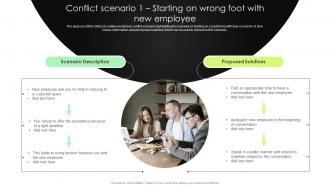 Conflict Scenario 1 Starting On Wrong Foot With Complete Guide To Conflict Resolution