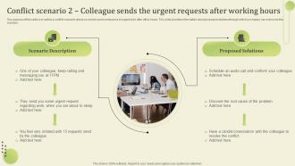 Conflict Scenario 2 Colleague Sends The Urgent Workplace Conflict Resolution Managers Supervisors