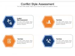 Conflict style assessment ppt powerpoint presentation ideas example topics cpb