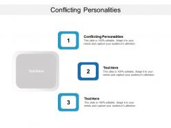 Conflicting personalities ppt powerpoint presentation slides guidelines cpb