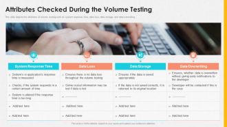 Conformance Testing IT Attributes Checked During The Volume Testing Ppt Template