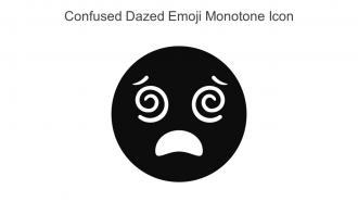 Confused Dazed Emoji Monotone Icon In Powerpoint Pptx Png And Editable Eps Format